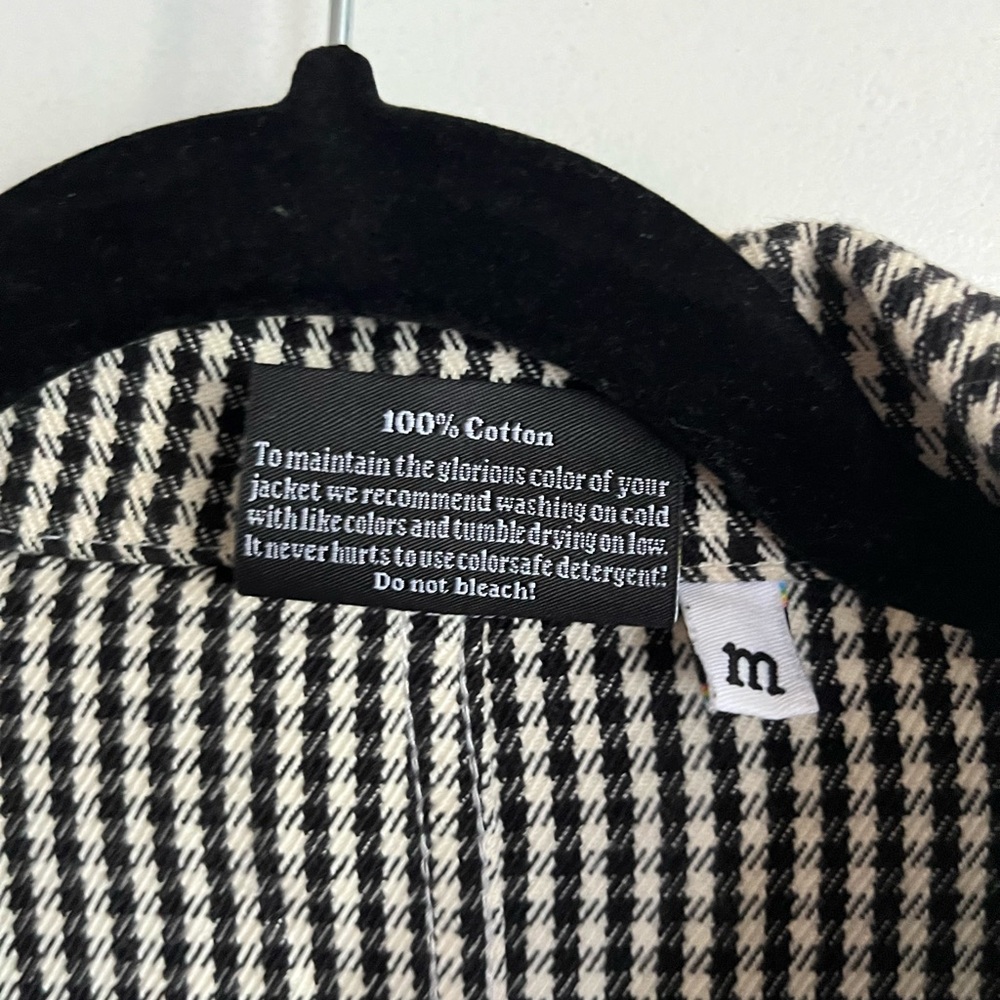 Big Bud Press Gingham Checkered Work Shirt Jacket Coat. 100% cotton - Picture 5 of 7